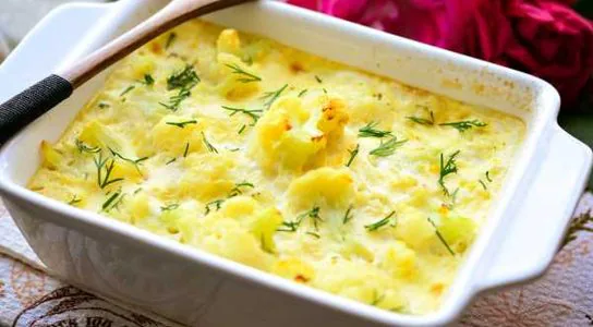 Baked cauliflower casserole